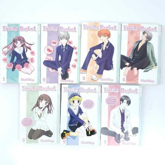 Fruits Basket Toykopop Books 1-7 Natsuki Takaya Shojo Manga Graphic Comic Novel - Picture 1 of 2